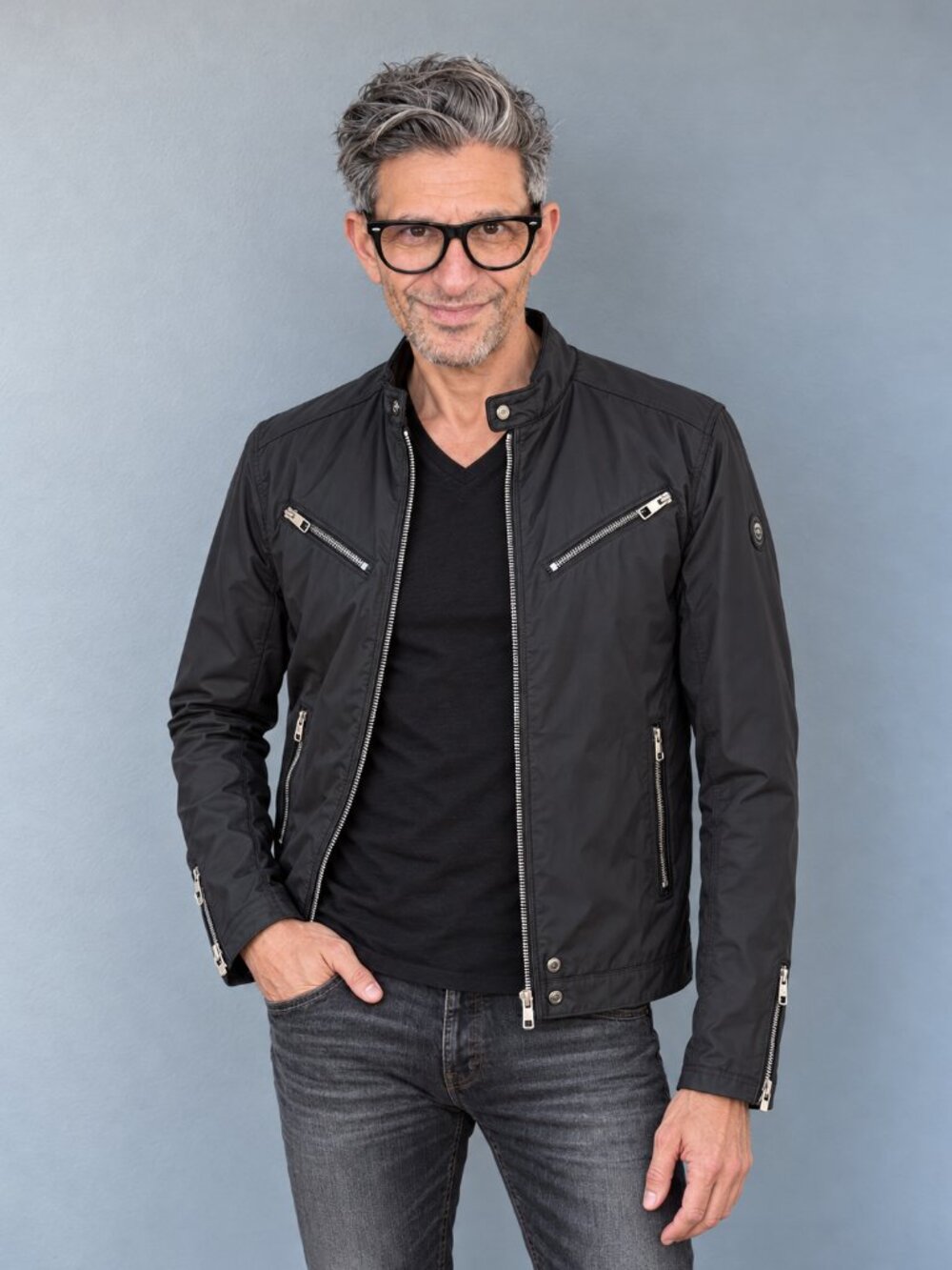 Diesel Black Moto Racer Zip Jacket Only The Brave Men's Medium